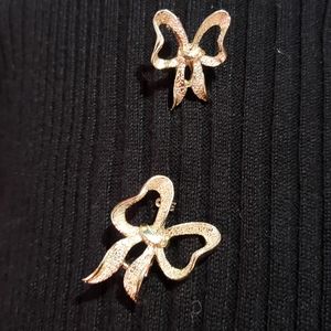 Set of Signed heart brooches